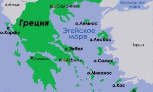 Карта достопримечательностей Крита